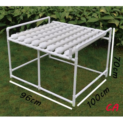 Intbuying Hydroponic Site Grow Kit 72 Site Garden System With Water Pump and Sponge #141053   